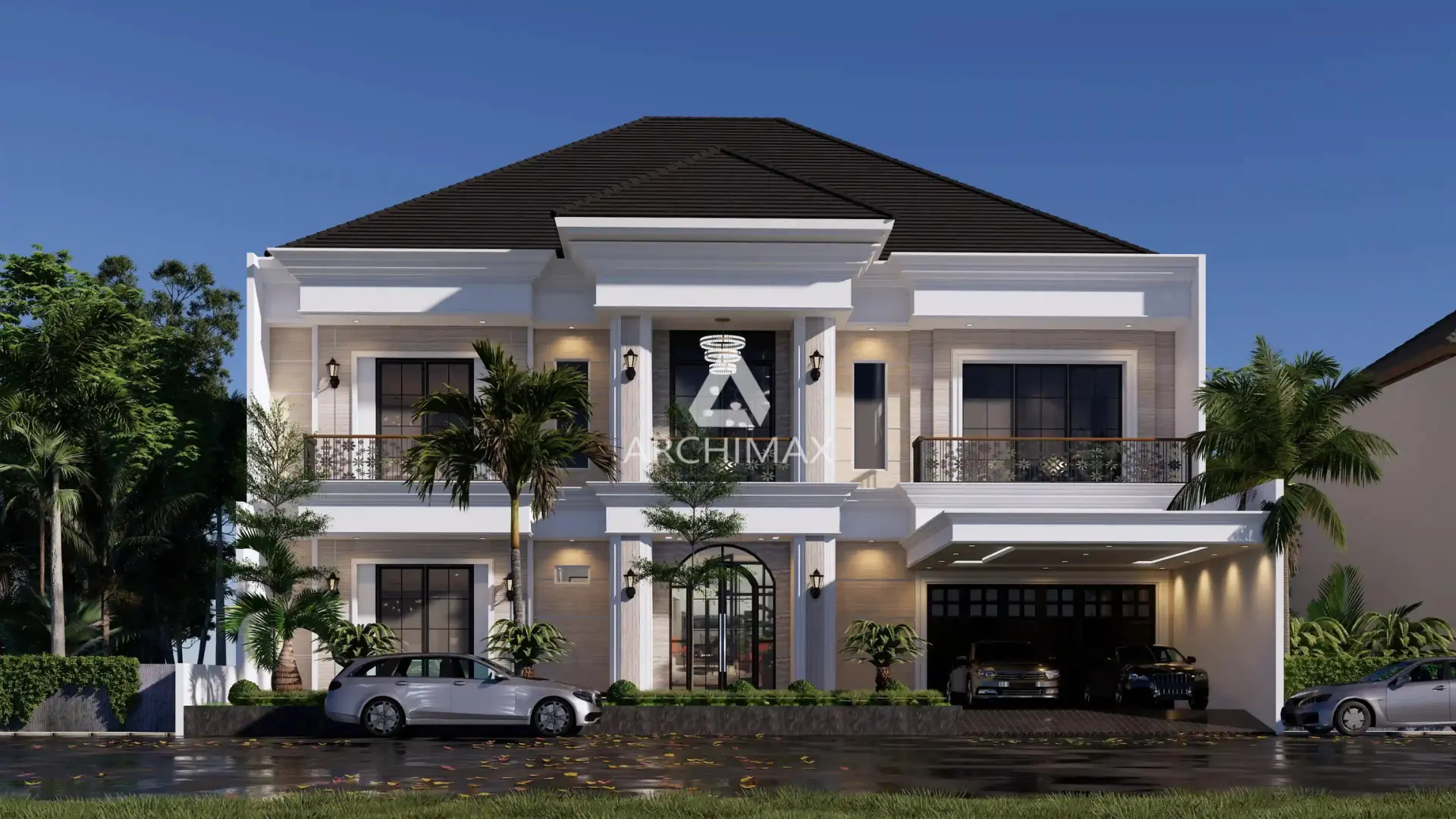 Desain Rumah Klasik 2 Lantai Mr. L – Bekasi