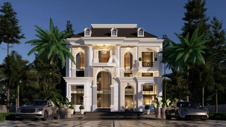 Desain Rumah Klasik 3 Lantai Mr. H – Tangerang