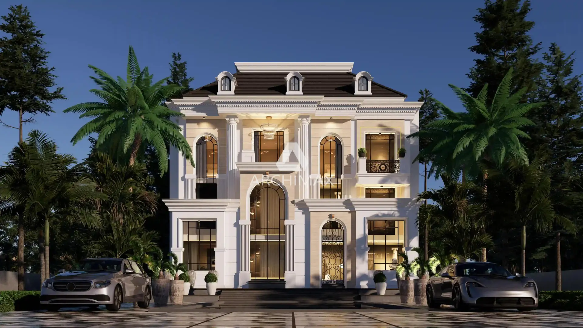 Desain Rumah Klasik 3 Lantai Mr. H – Tangerang