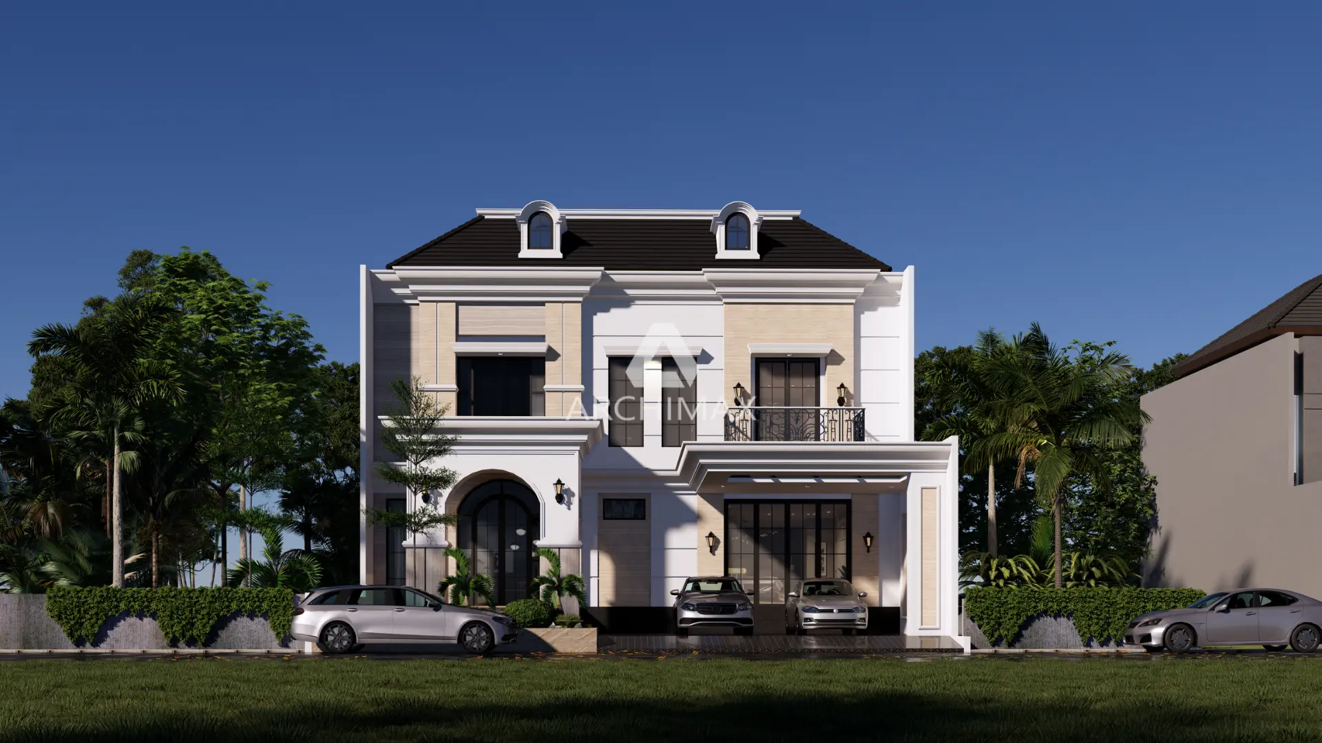 Desain Rumah Klasik 2 Lantai Mrs. M – Surabaya