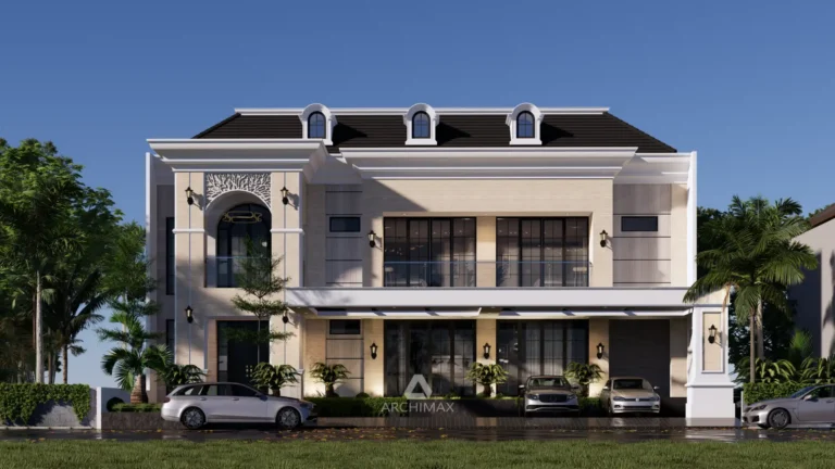 Desain Rumah Klasik 2 Lantai Mrs. I – Kediri