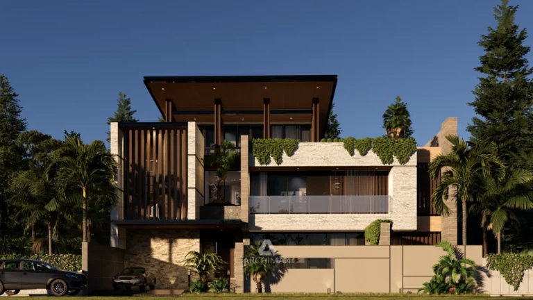 Desain Rumah Tropis 3 Lantai Mr. Y – Malang