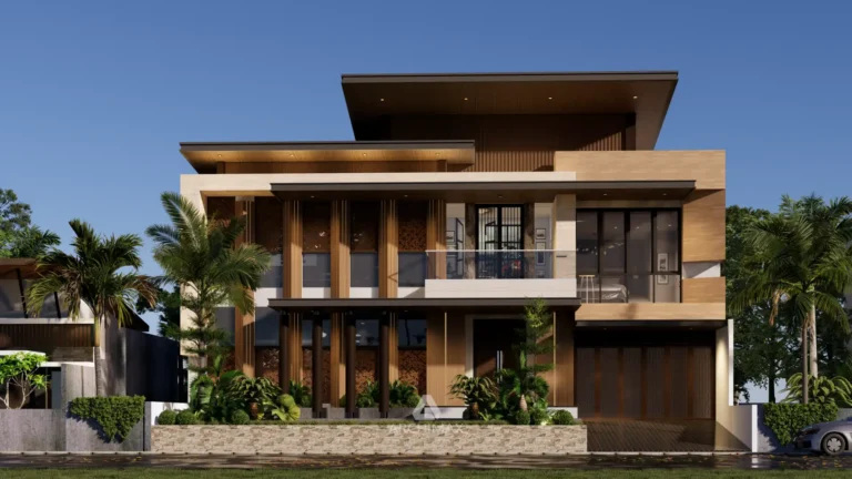 Desain Rumah Tropis 2 Lantai Mr. K – Bandung