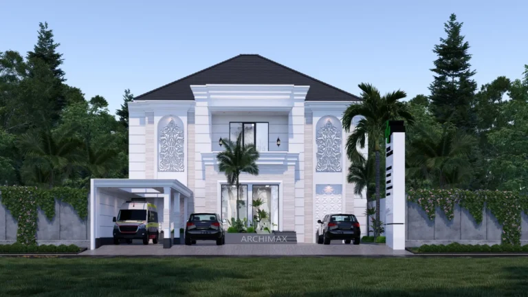 Desain Rumah Klasik 2 Lantai Mr. C – Bandung