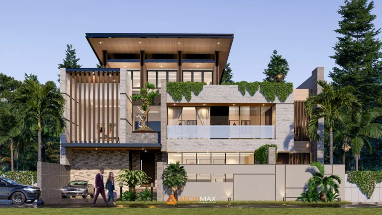Desain Rumah Tropis 3 Lantai Mr. P – Jakarta