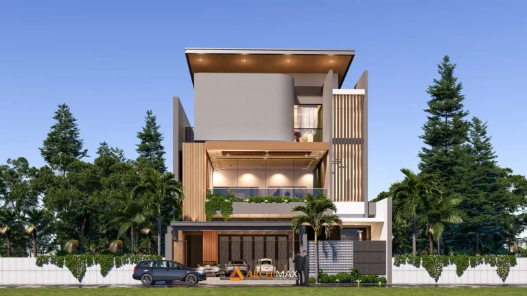 Desain Rumah Tropis 3 Lantai Mr. A – Depok