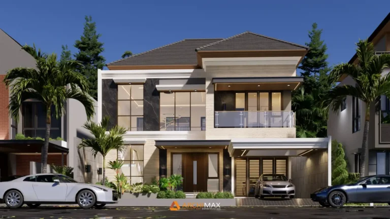 Desain Rumah Tropis 2 Lantai Mr. H – Medan
