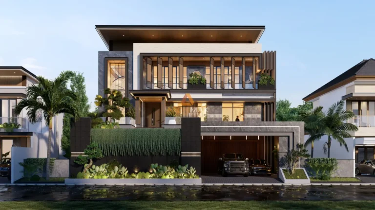 Desain Rumah Tropis 3 Lantai Mr. W – Jakarta