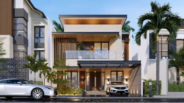 Desain Rumah Tropis 2 Lantai Mr. I – Semarang
