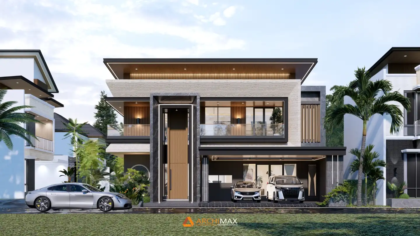 Desain Rumah Tropis 2 Lantai Mr. E – Bandung