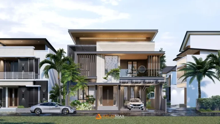 Desain Rumah Tropis 2 Lantai Mr. M – Depok
