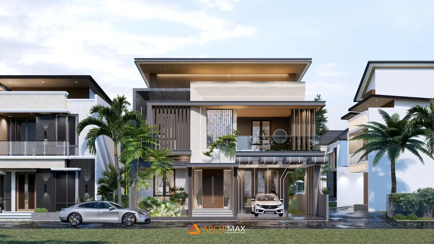 Desain Rumah Tropis 2 Lantai Mr. M – Depok