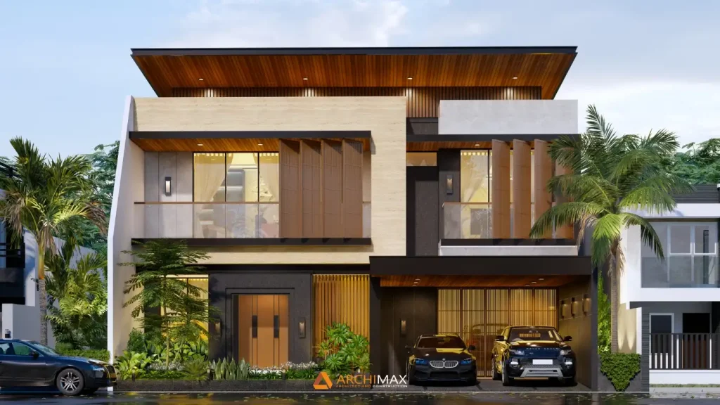 Desain Rumah Tropis 2 Lantai Kediri