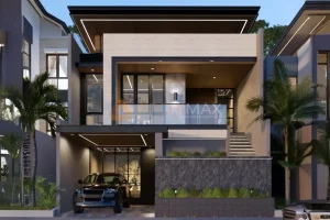 Desain Rumah Tropis 2 Lantai Mr. K – Surabaya