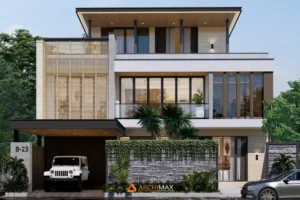 Desain Rumah Tropis 3 Lantai Mr. H – Bandung