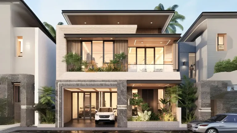 Desain Rumah Tropis 2 Lantai Mr. L – Jogja