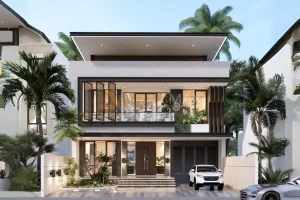 Desain Rumah Tropis 2 Lantai Mrs. A – Nganjuk