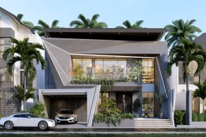 Desain Rumah Futuristik 2 Lantai Mr. T – Tangerang