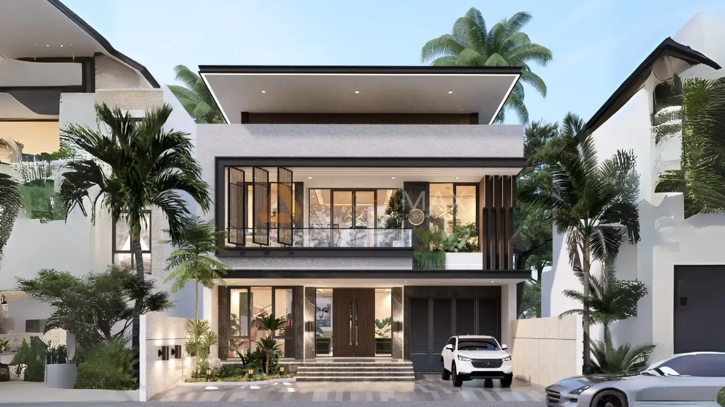 Desain Rumah Tropis 2 Lantai Mrs. A – Nganjuk