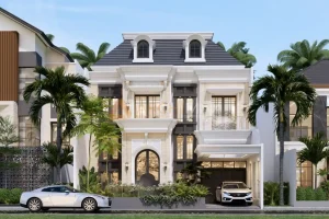 Desain Rumah Klasik 2 Lantai Mr. N – Semarang