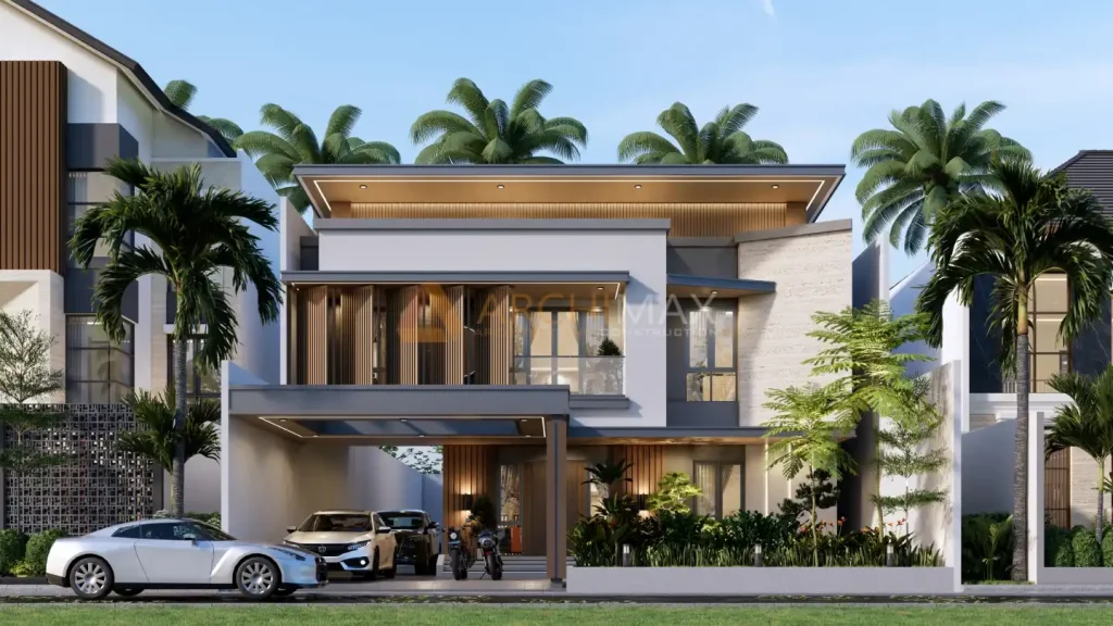 Desain Rumah Tropis 2 Lantai Bekasi